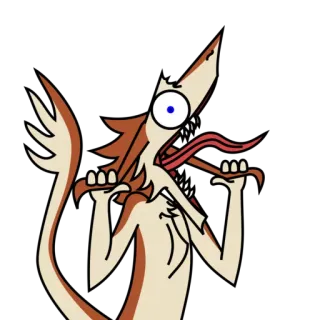 😱 beaca704 волк, мультик, животное, существо, смешной, глупый, дурацкий telegram sticker