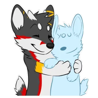 🤗 ba910c69 you เฟอร์รี่, กอด, ความรัก, น่ารัก, มานุษยรูปนิยม telegram sticker