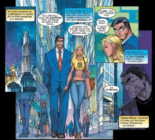 🦸‍♂ 17583183 Clark YOU CERTAINLY. CLARK YOU CAN'T FORGET THAT. superman, comic, dc comics, figur, stadt, held whatsapp sticker