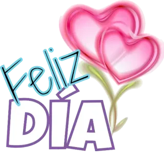 💕 003f730b Feliz DÍA 행복한 날, 하트, 사랑, 축하 telegram sticker