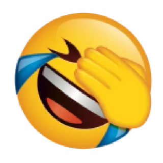 😂 7a95b3a6 이모지, 웃음, 울음, 얼굴, 노란색, 표정, 기쁨 telegram sticker