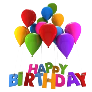 🎈 8b720b8c HAPPY BIRTHDAY 생일, 풍선, 축하, 인사 telegram sticker