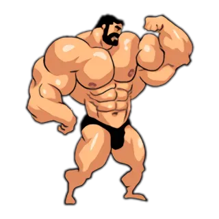Super Muscle Man 2 whatsapp stickers