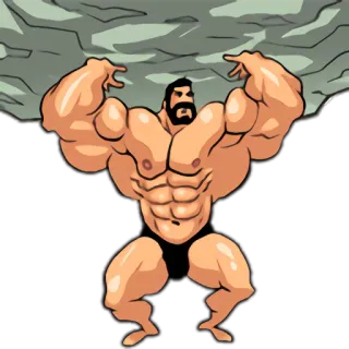 Super Muscle Man 2 whatsapp stickers
