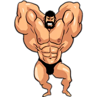 Super Muscle Man 2 telegram stickers