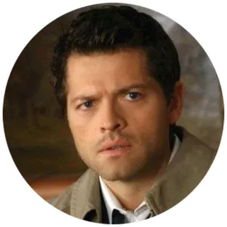 😑 22b2bcd2 Castiel Supernatural castiel, supernatural, engel, misha collins, serie whatsapp sticker