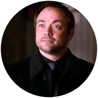 😐 681eddda Crowley Supernatural crowley, übernatürlich, dämon, höllenkönig whatsapp sticker