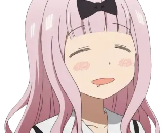 ❤️ f1e3b571 Chika Fujiwara Kaguya-sama: Love Is War anime, chika fujiwara, kaguya sama love is war, cute, drool, funny whatsapp sticker