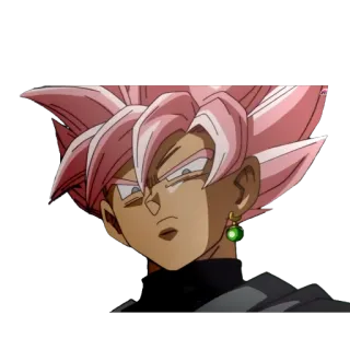 😈 298045d0 Goku Black Dragon Ball Super 动漫, 龙珠, 黑悟空, 超级赛亚人桃红 telegram sticker