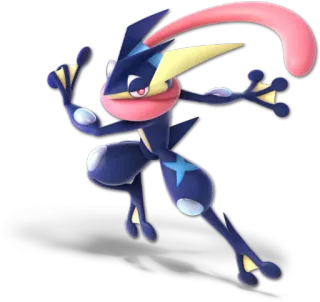 🐸 7693ef2b Greninja pokemon, greninja, ninja, kikker, videogame telegram sticker