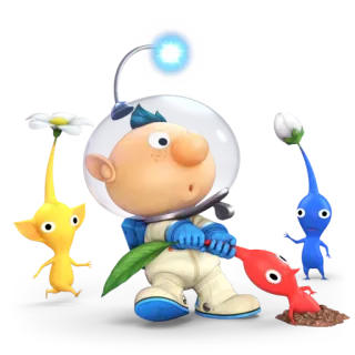👨‍🚀 e34151ff Olimar Pikmin Olimar, Pikmin, Videogame, Personage, Nintendo telegram sticker