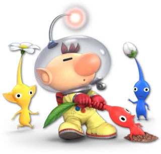 👨‍🚀 e78f9918 Olimar Pikmin Pikmin, Olimar, Nintendo, Videogame, Personage, Cartoon telegram sticker