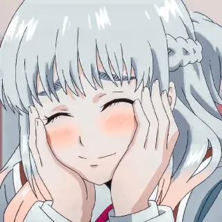 😊 9d0c5471 Animé, Fille, Mignon, Joyeux, Personnage, Illustration telegram sticker