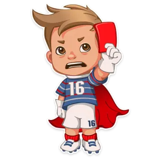 😡 4ad228c6 football, soccer, red card, referee, penalty, sports telegram sticker