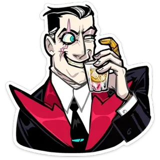 Суперзлодей @stickersvvk telegram stickers