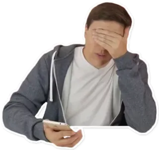 🤦‍♂ b6f59ff6 フェイスパーム, がっかり, 失敗, 恥ずかしい, イライラ whatsapp sticker