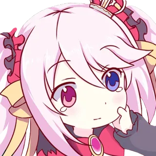 🤥 e887fa9b Аниме, Чиби, Милый, Розовые волосы, Цифровое искусство, Наклейка telegram sticker