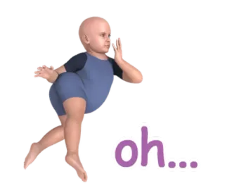 😯 0e8b1bb8 oh... bébé, parlant, enfant, mignon, oh whatsapp sticker