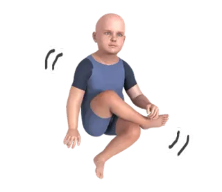 😕 cd293e5b enfant, bébé, personne, assis, pieds nus whatsapp sticker