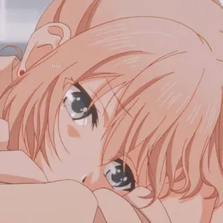 🤍 0252bab4 anime, girl, cute, cartoon telegram sticker