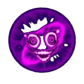 🤩 0bd94e1b quái vật, rùng rợn, đáng sợ, khuôn mặt, màu tím, phim hoạt hình telegram sticker