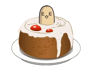 🌭 f565e5e7 케이크, 디저트, 음식, 카와이, 만화, 달콤한, 아이싱, 체리 telegram sticker