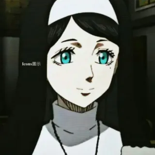 🙅‍♀ 01d7594d Icons展示 อนิเมะ, การ์ตูน, แม่ชี, ตัวละคร, ผู้หญิง telegram sticker