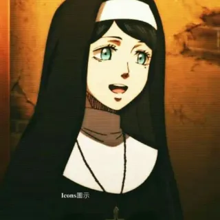 🙅‍♀ 07c24776 Icons圖示 แม่ชี, อนิเมะ, ภาพประกอบ, ผู้หญิง, ศาสนา telegram sticker