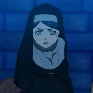 🙅‍♀ 9e576034 Sister Lily Black Clover อนิเมะ, ตัวละคร, แม่ชี, ซิสเตอร์, แบล็กโคลเวอร์, ผู้หญิง telegram sticker