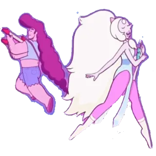 🎸 14a02734 Rose Quartz Steven Universe kartun, Steven Universe, Rose Quartz, fusion, garnet, mutiara telegram sticker