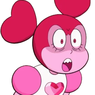 😡 963f429e Spinel Steven Universe Kartun, Animasi, Terkejut, Merah muda, Spinel, Steven Universe telegram sticker