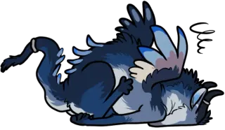 💀 f73173ee rồng, sinh vật, động vật, ảo mộng, hoạt hình telegram sticker