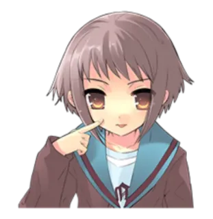 😛 6b072ca8 anime, girl, cartoon, character, cute, illustration telegram sticker