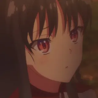 😑 280738fb Anime, Chica, Retrato, Dibujo animado telegram sticker