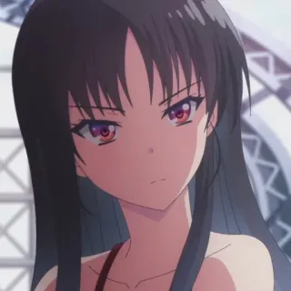 😑 86a4888e Anime, Chica, Retrato, Lindo, Dibujos animados telegram sticker