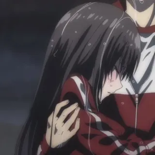 😑 d6406801 Anime, Abrazo, Pareja, Amor, Romance telegram sticker