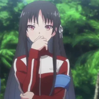 😑 f17450d4 Anime, Chica, Uniforme escolar, Personaje telegram sticker