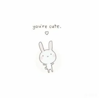 💘 ba9012b1 you're cute. น่ารัก, กระต่าย, กระต่าย, หัวใจ, อบอุ่น, หวาน telegram sticker