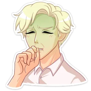 🤢 4b249242 动漫, 贴纸, 角色, 男人, 插画 telegram sticker