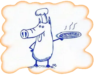 🍕 0a3ce5b3 chef, cochon, pizza, nourriture, dessin animé, cuisine whatsapp sticker