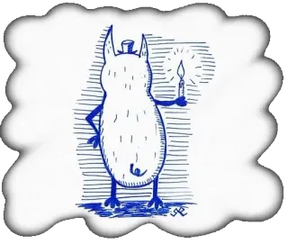 😂 eee36d34 cochon, bougie, illustration, dessin animé, dessin, animal whatsapp sticker