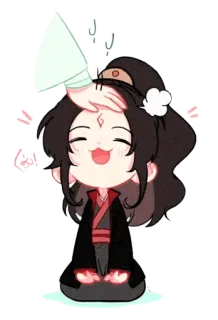 🥰 716f663f carino, chibi, anime, felice, fanart whatsapp sticker