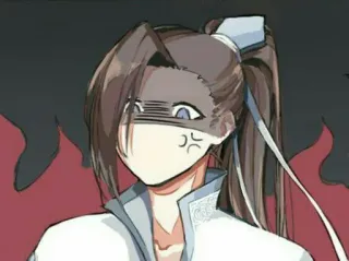 😡 73ddff33 arrabbiato, anime, manga, annoiato, cartoni animati whatsapp sticker