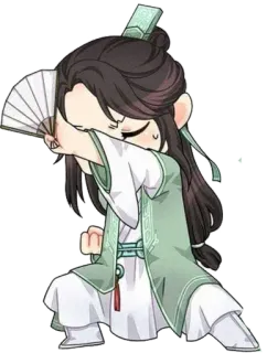 😅 c797d0f3 Anime, Fan, Tradizionale, Carino, Chibi whatsapp sticker