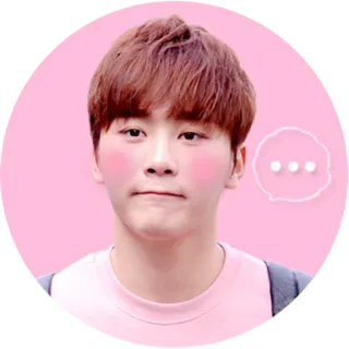 😊 4322e0ed person, pink, thoughts, portrait, sticker telegram sticker