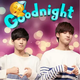 😴 77b7dc7c Goodnight goodnight, emoji, sleepy, kpop, heart, gesture telegram sticker