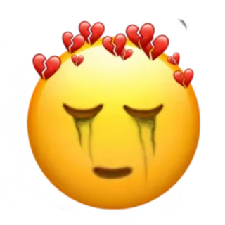 ✨ 6e7c9aa4 Emoji, Sedih, Menangis, Patah hati, Air mata whatsapp sticker