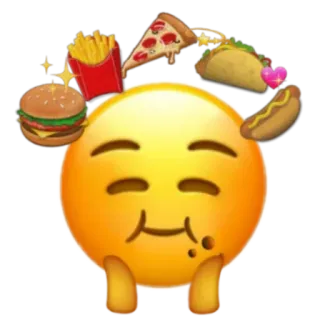 ✨ 877ced82 emoji, makanan, burger, pizza, taco, kentang goreng, hotdog whatsapp sticker