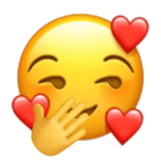 ✨ 9d34ff8a Emoji, Cinta, Hati, Cium, Kasih sayang whatsapp sticker