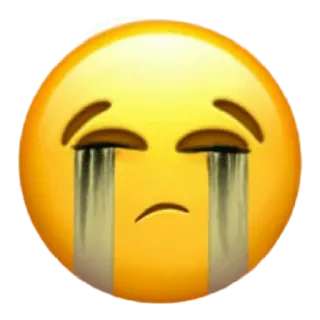 ✨ e44f672e menangis, sedih, emoji, wajah kuning, emosi, air mata whatsapp sticker